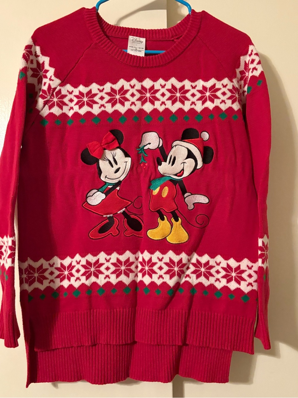 Disney Store Christmas sweater